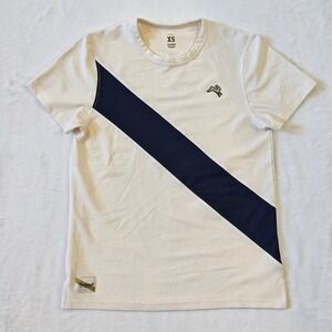 Tracksmith Van Cortlandt Tee Women Size XS Ivory Mesh Running Shirt Breathable